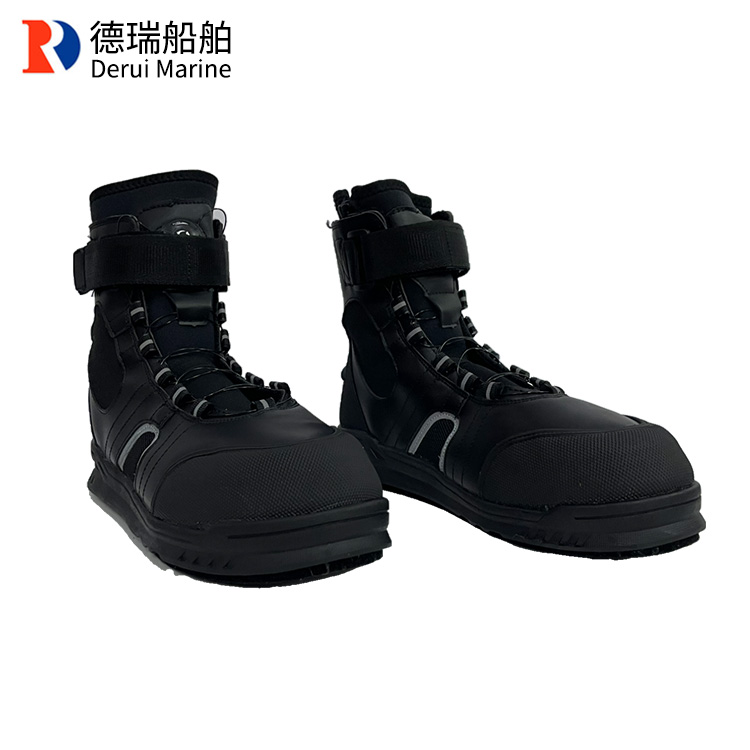 无系带魔术贴水域救援靴