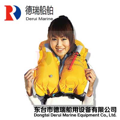 成人气胀式救生衣 背心式 围巾式 手自动充气救生衣